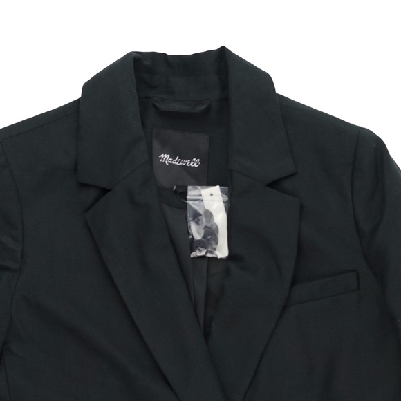 New MADEWELL Caldwell Double-Breasted Blazer: Two Button Edition in Black - Picture 6 of 6